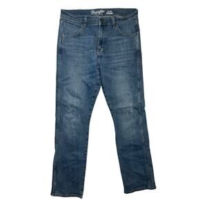 Wrangler Men’s 34x31 Blue Denim Slim Straight Fit Jeans